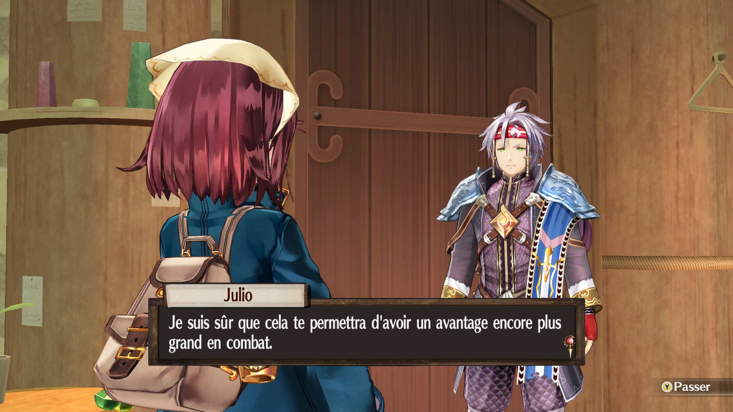 Atelier Sophie, Sophie parle avec Julio