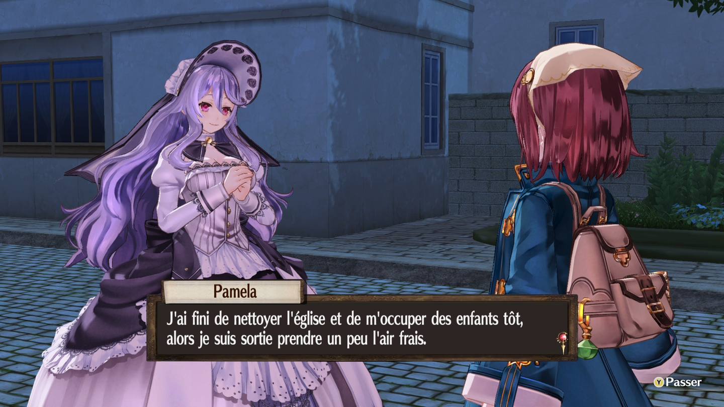 Atelier Sophie, Sophie parle avec Pamela